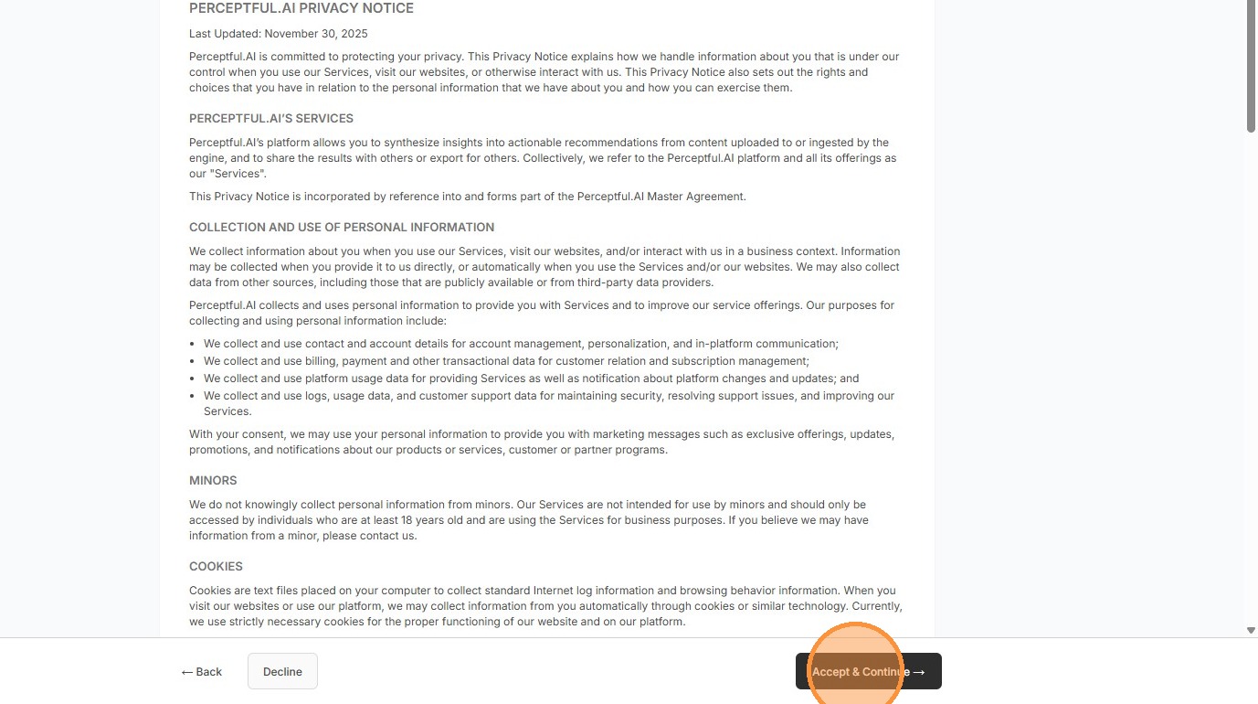 Review the Privacy Notice