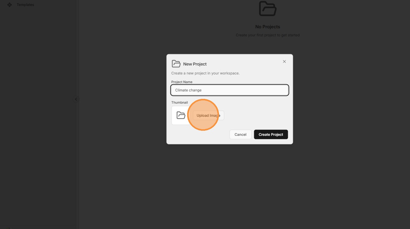 Name your project and click Create Project