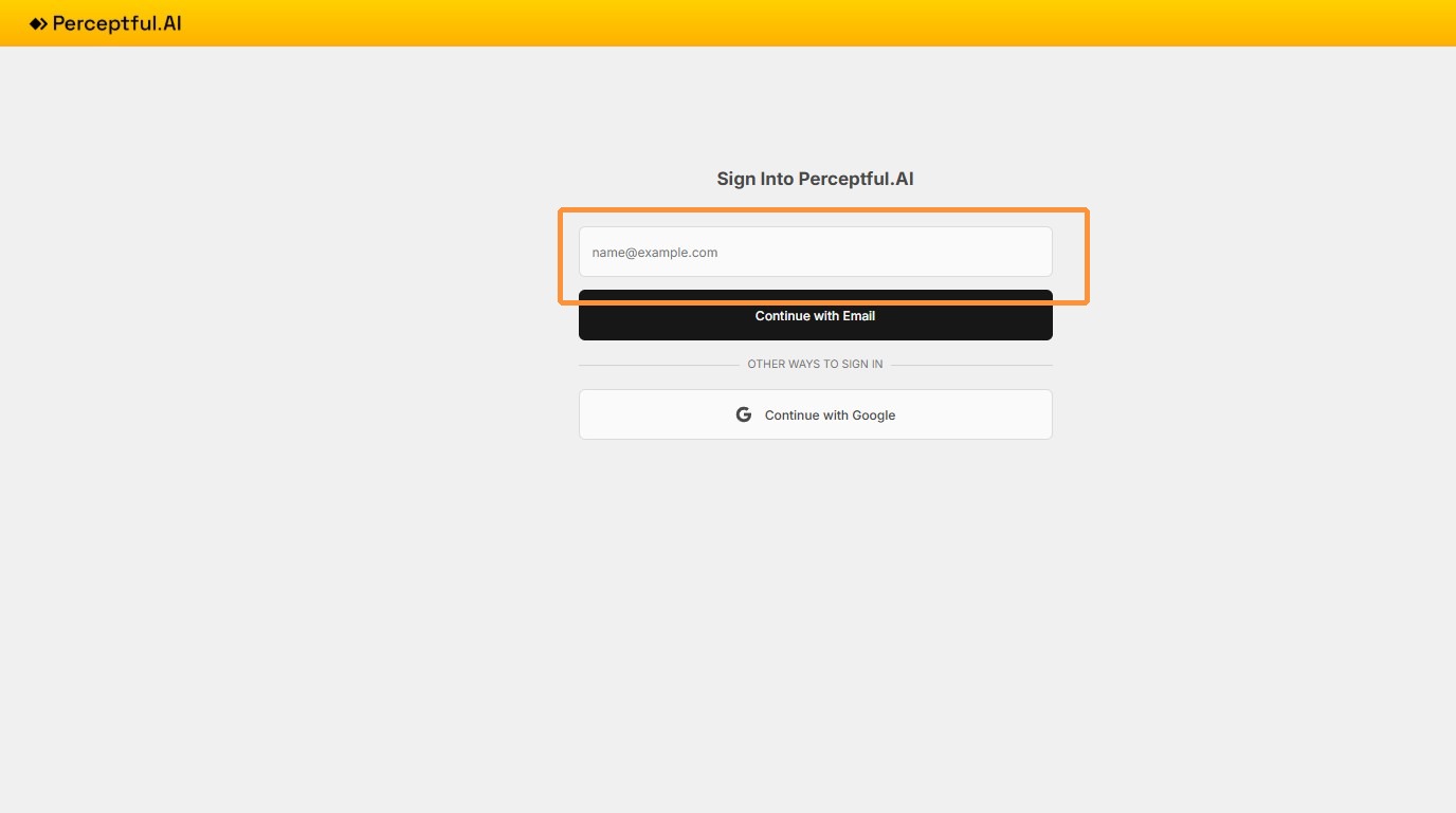 Enter email or continue with Google