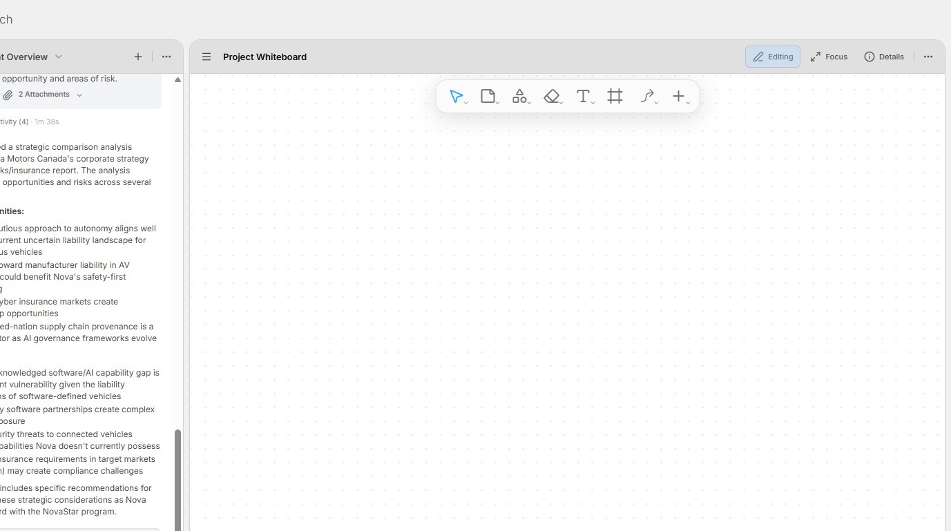 Project Whiteboard in Perceptful.AI