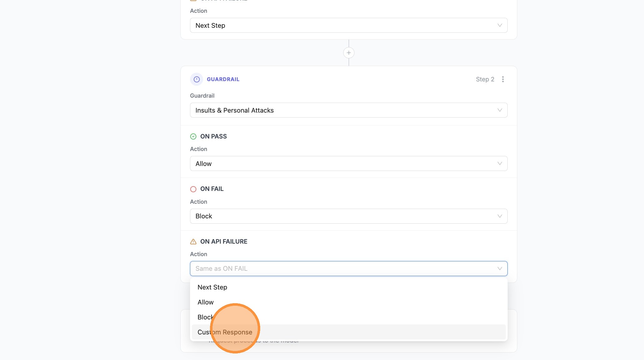 Select Custom Response