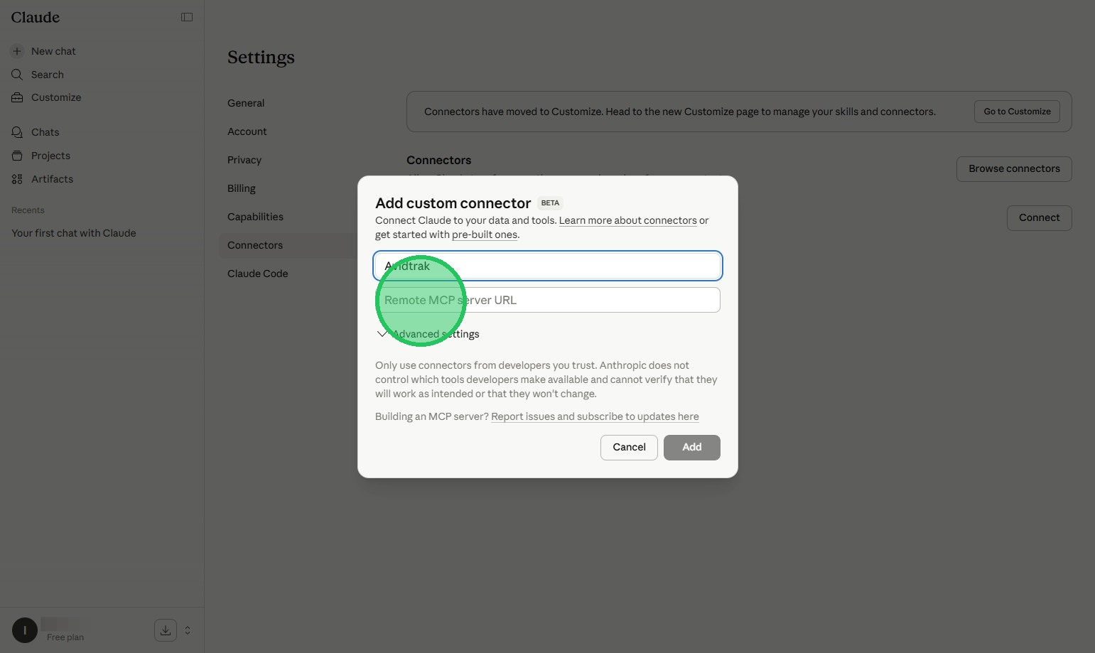 Remote MCP server URL