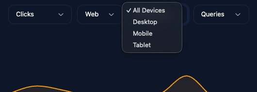 Screenshot showing dimension options