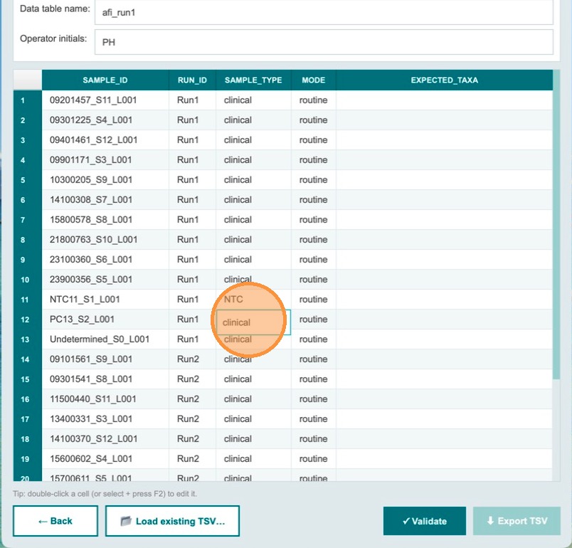 Step 12 – opening PC dropdown