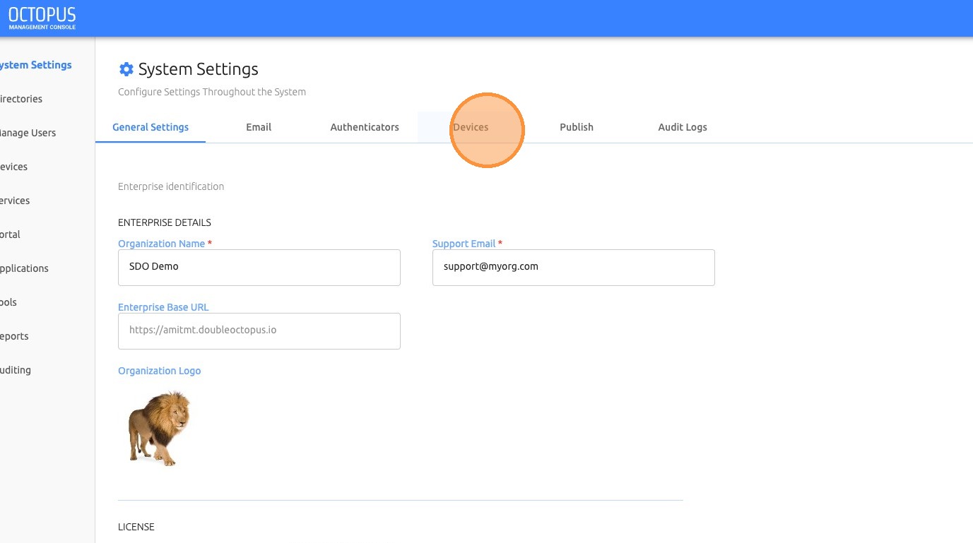Open Device Settings