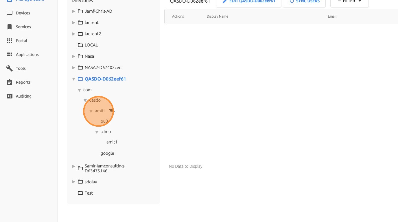 Filter Users by Directory
