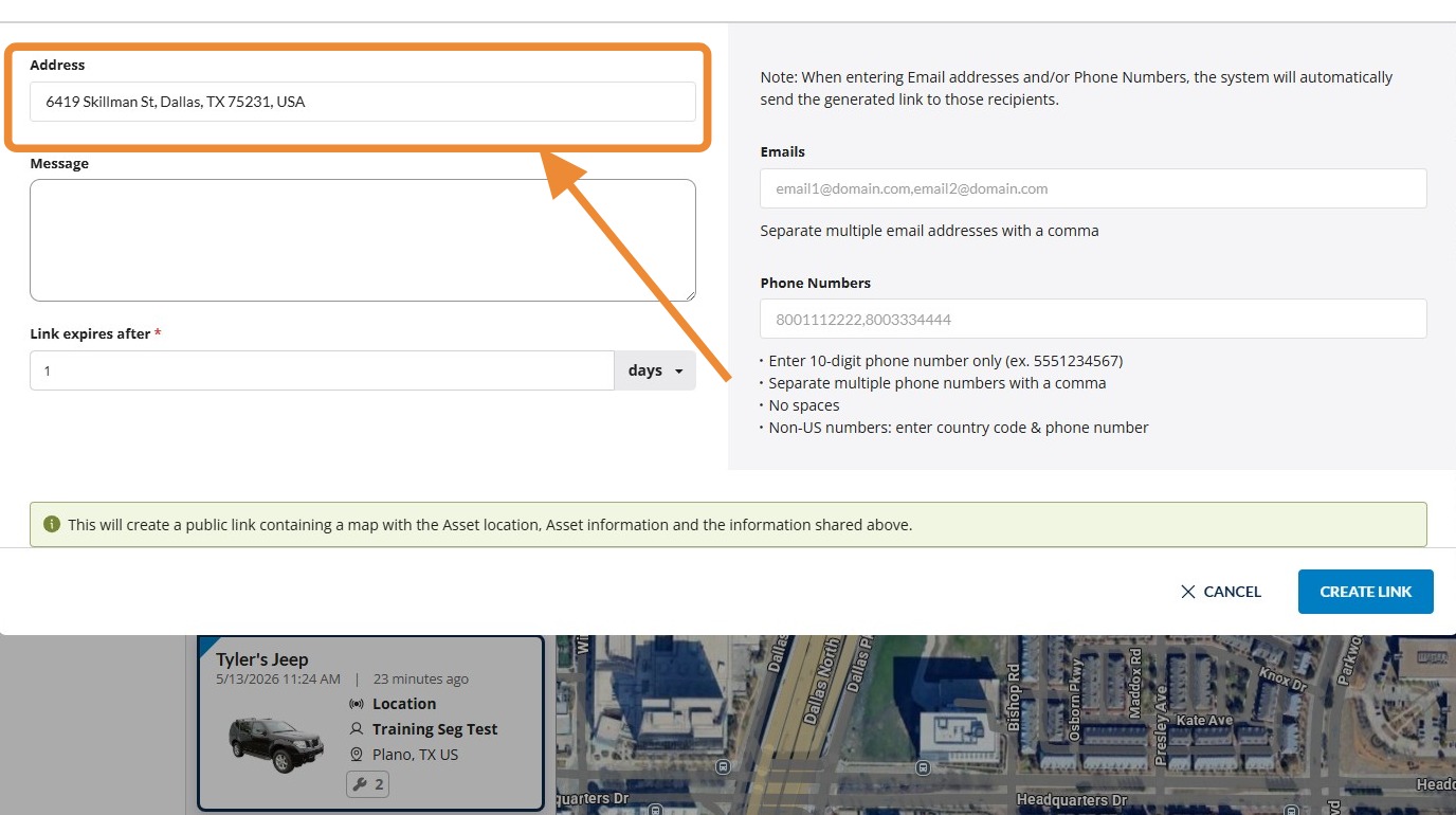 How to Share a Geoforce Asset Location – Geoforce