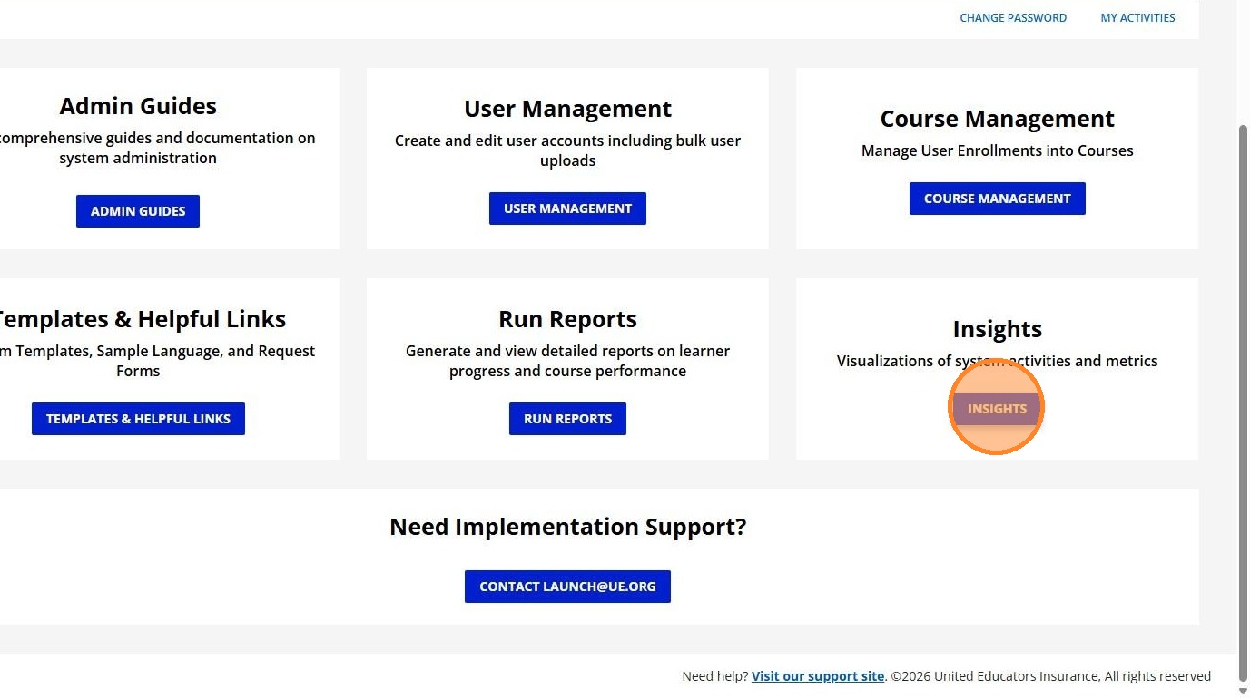 Insights option