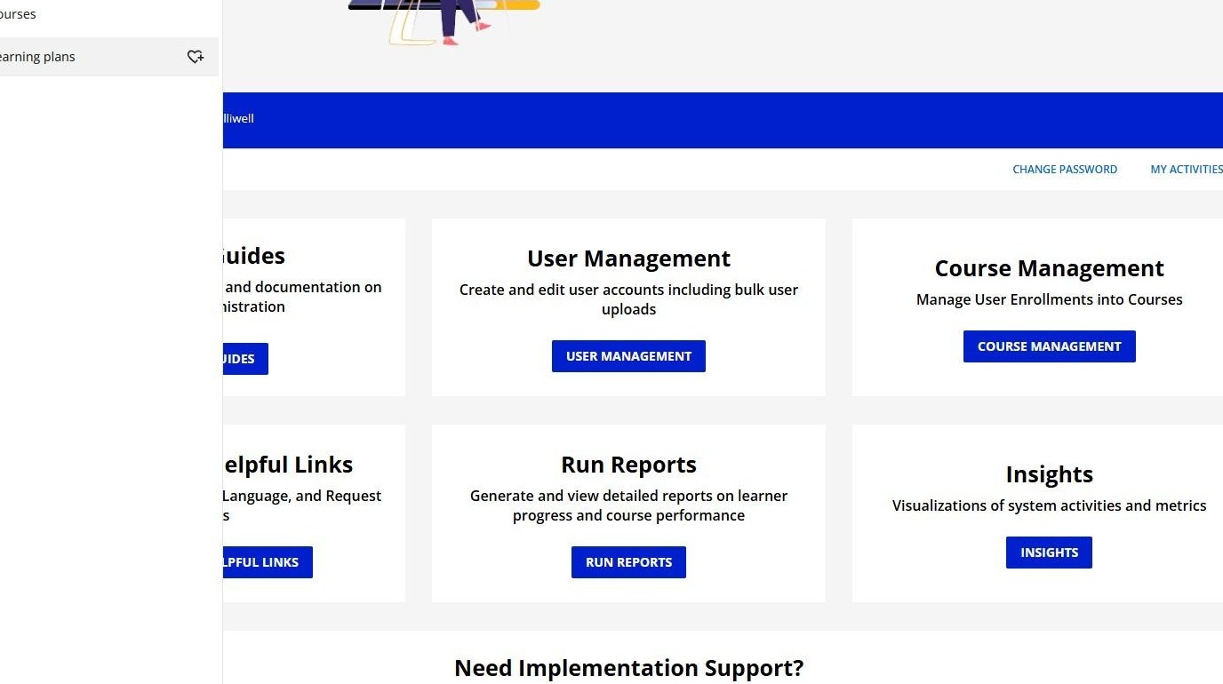 Admin Homepage