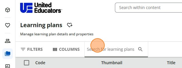Search Learning Plans