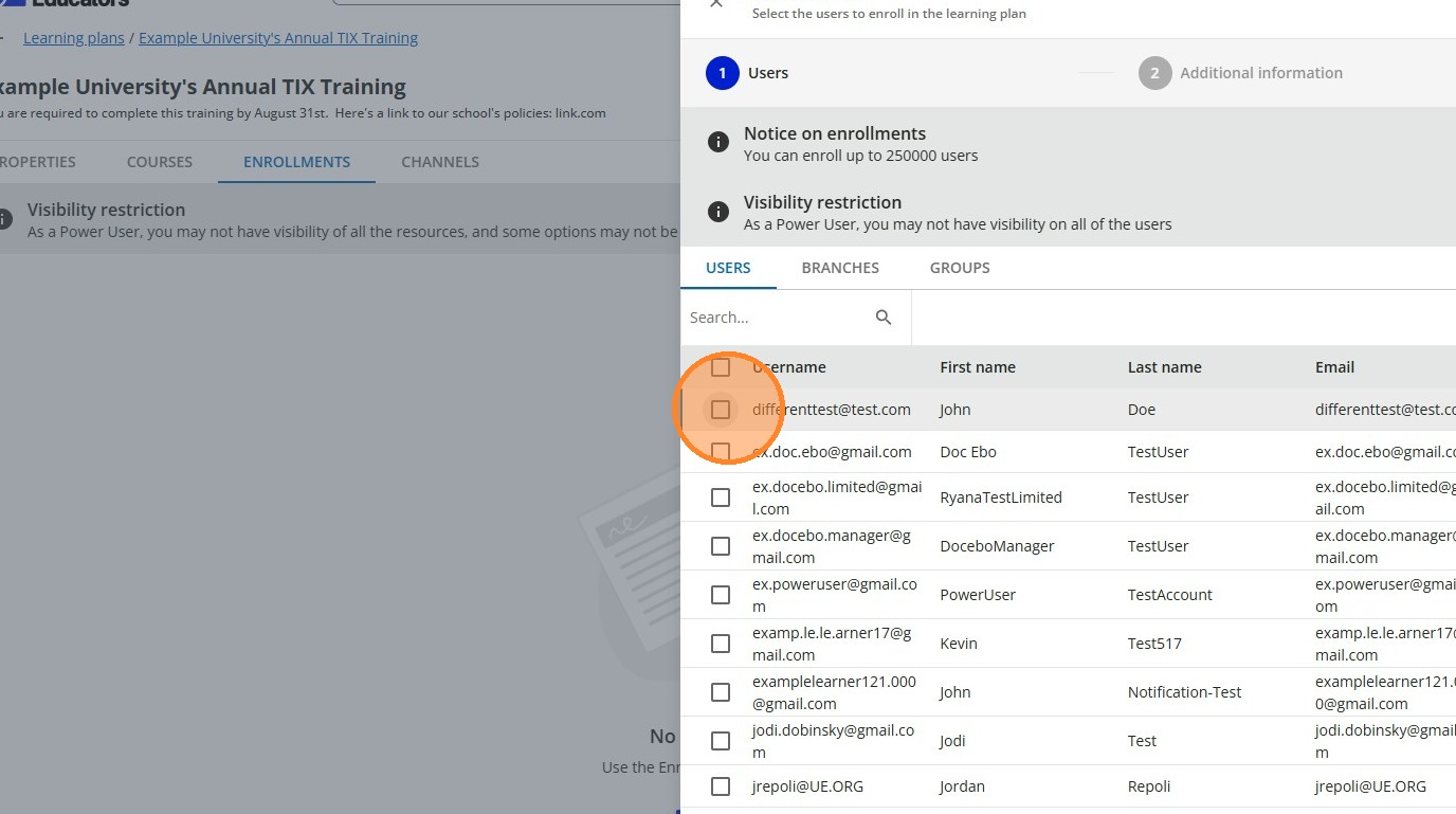 Select Users