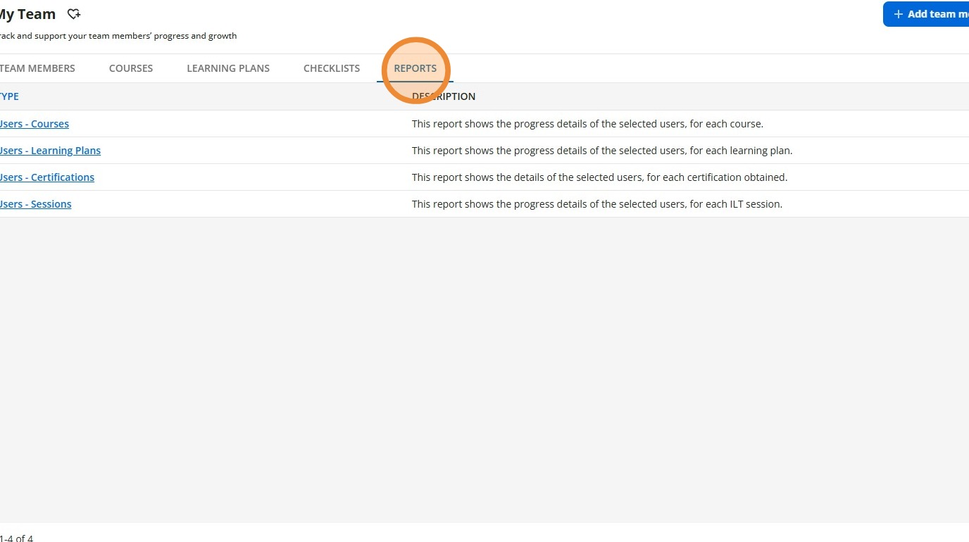 Reports Tab