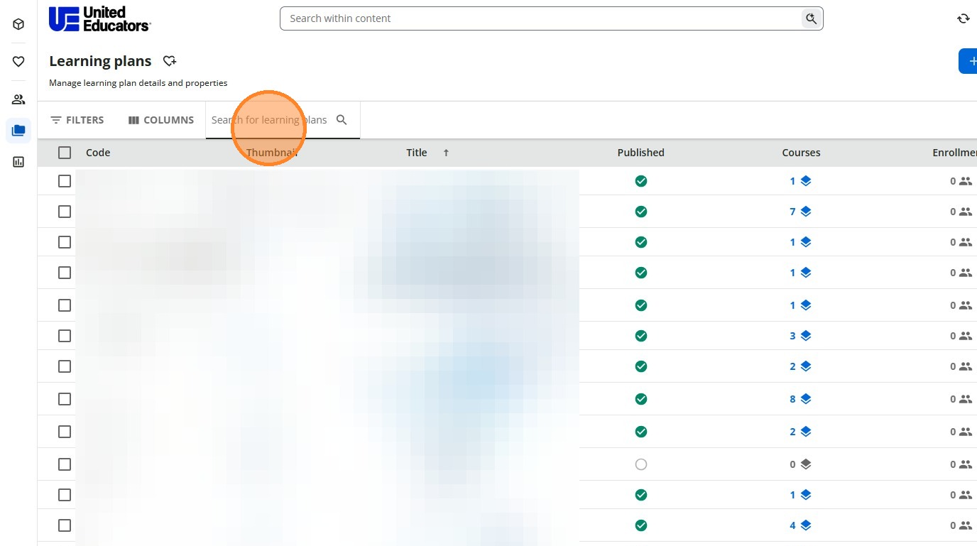 Search Learning Plan
