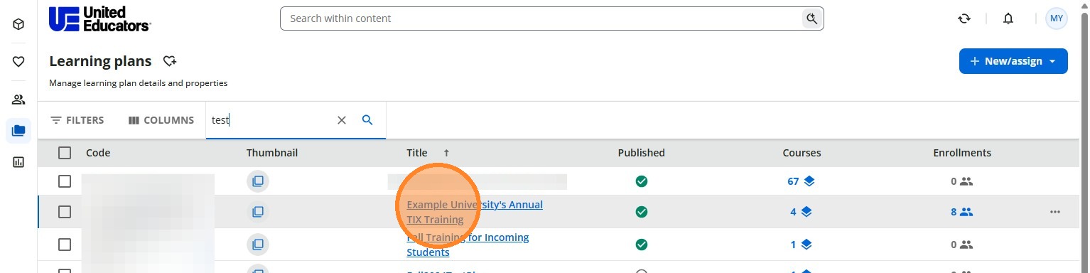 Open Learning Plan