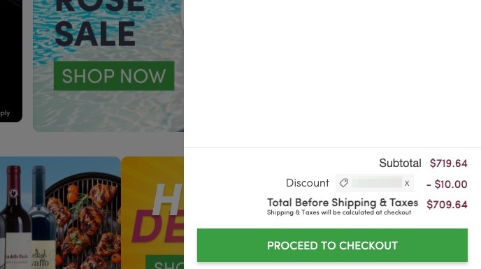 Discount applied