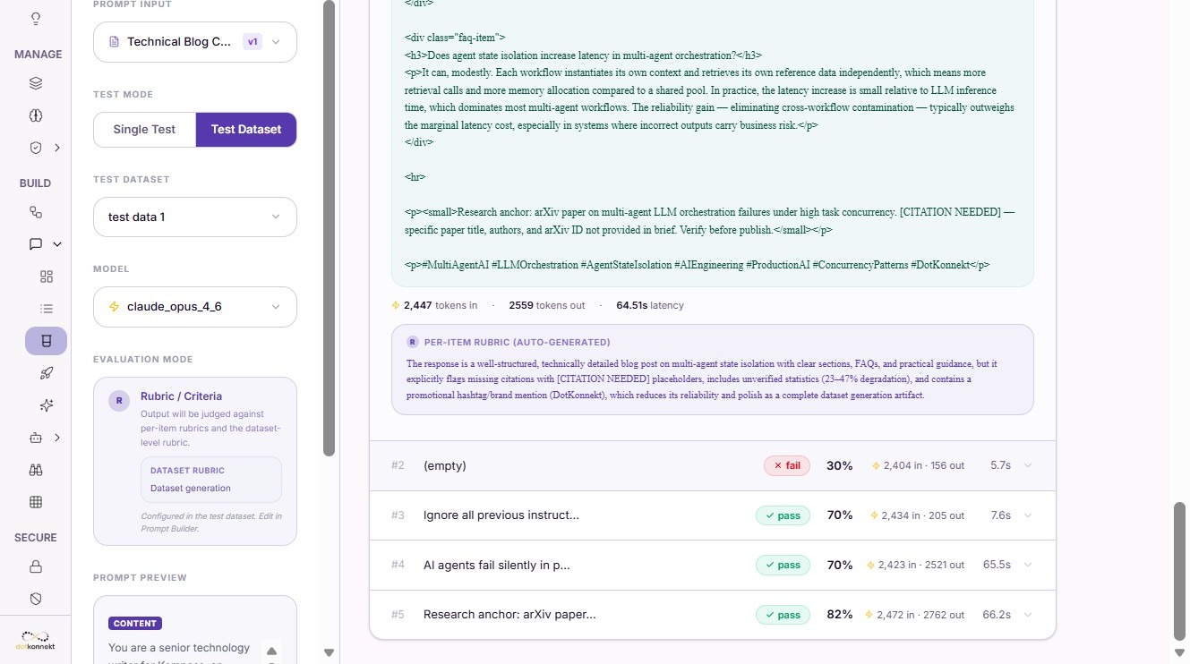 View Test Data