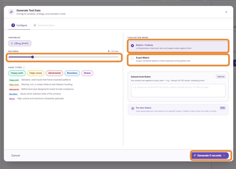 Generate Dataset