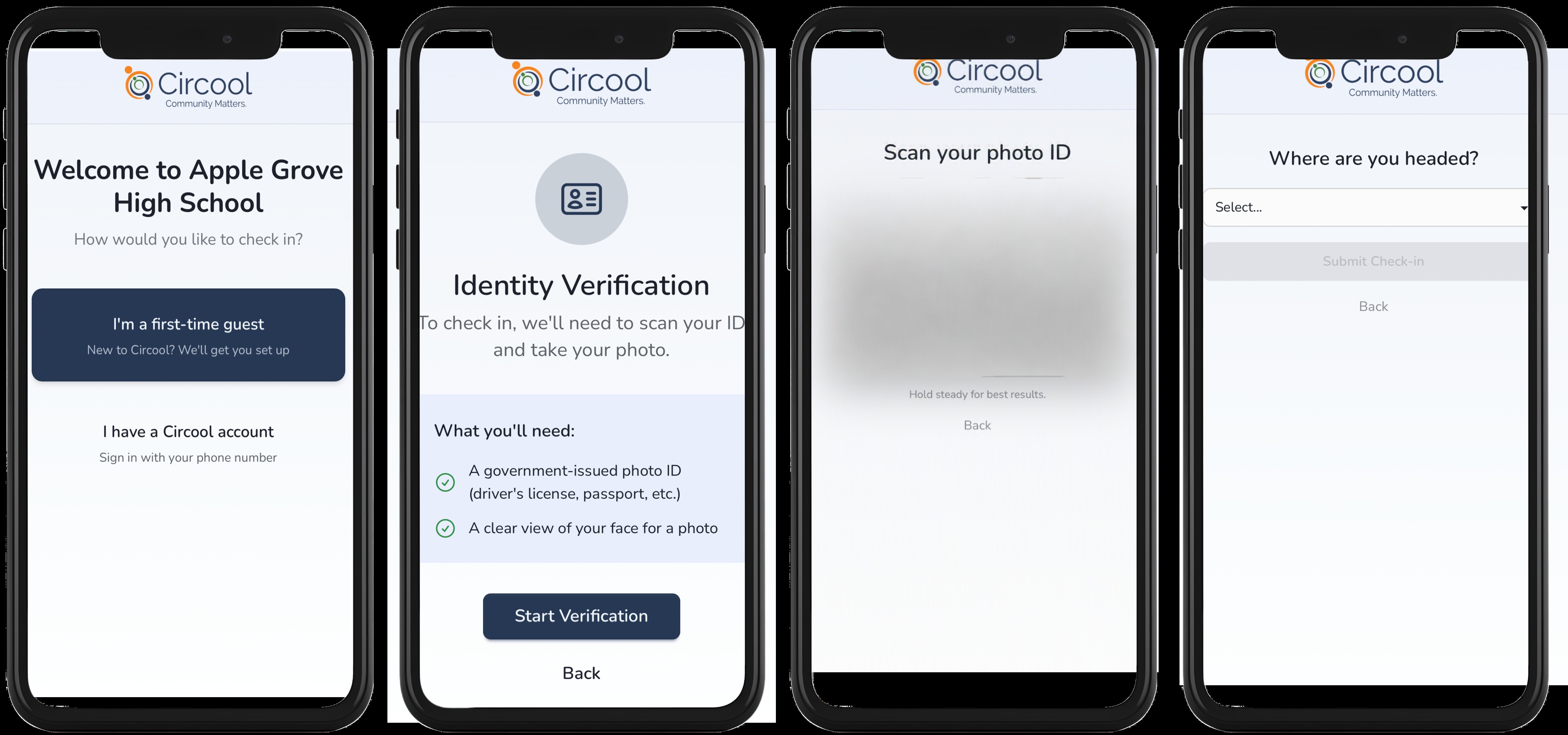 First-time guest verification steps