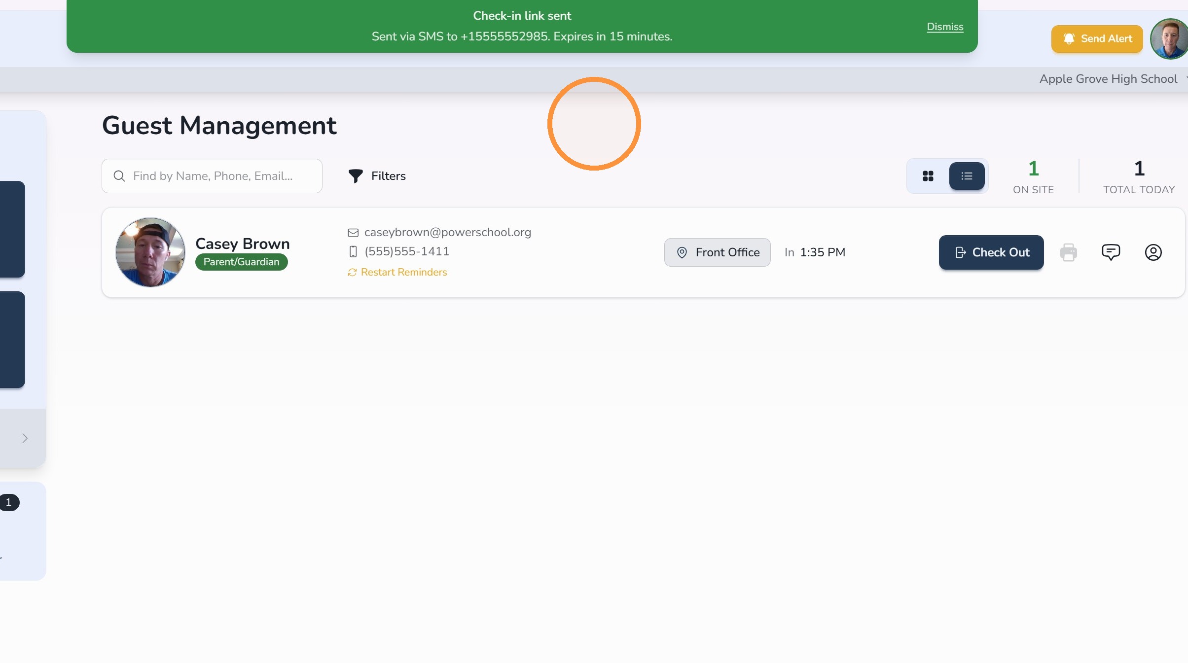 Activation link options for guest setup