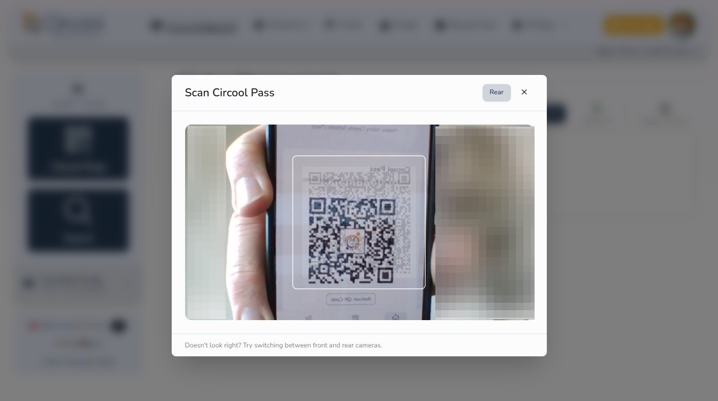 Example of a parent Circool Pass