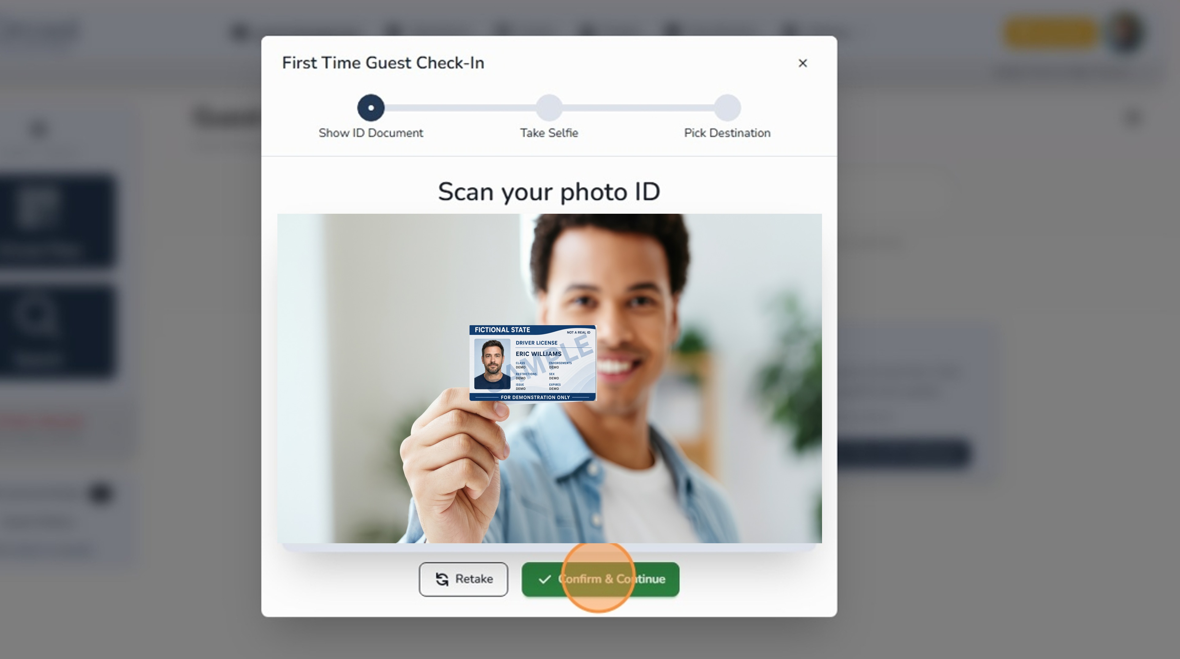 Confirm captured ID photo in Circool