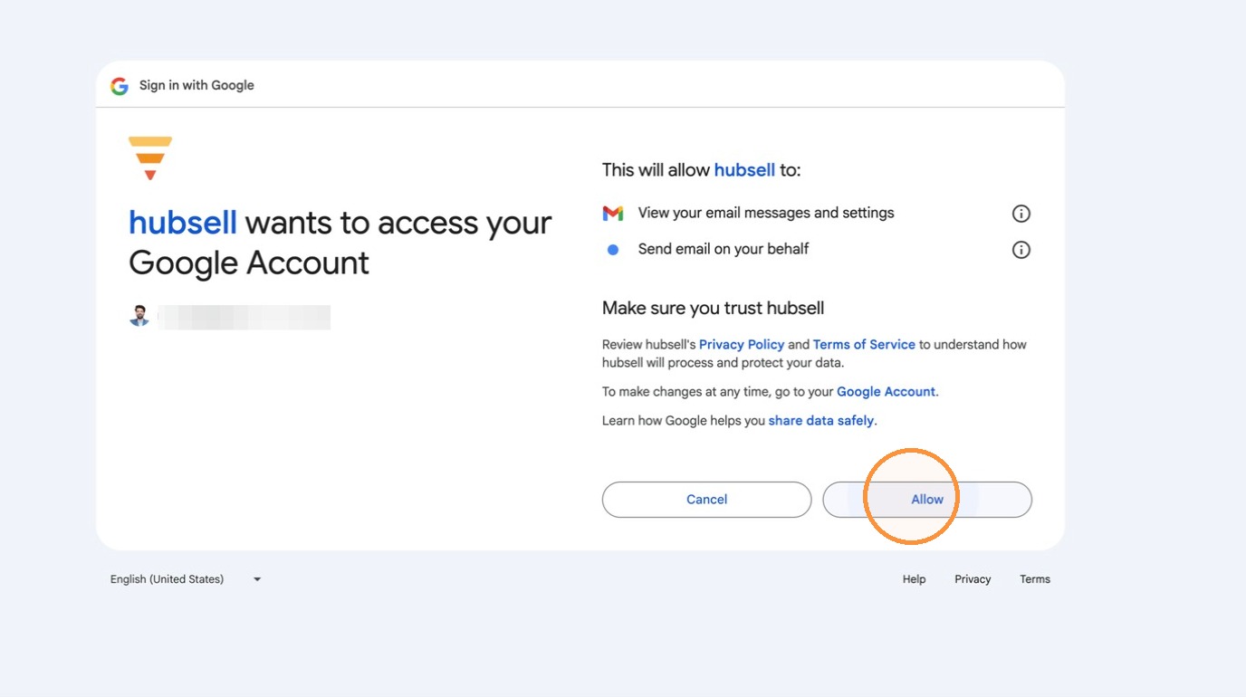 Granting hubsell the permissions it needs