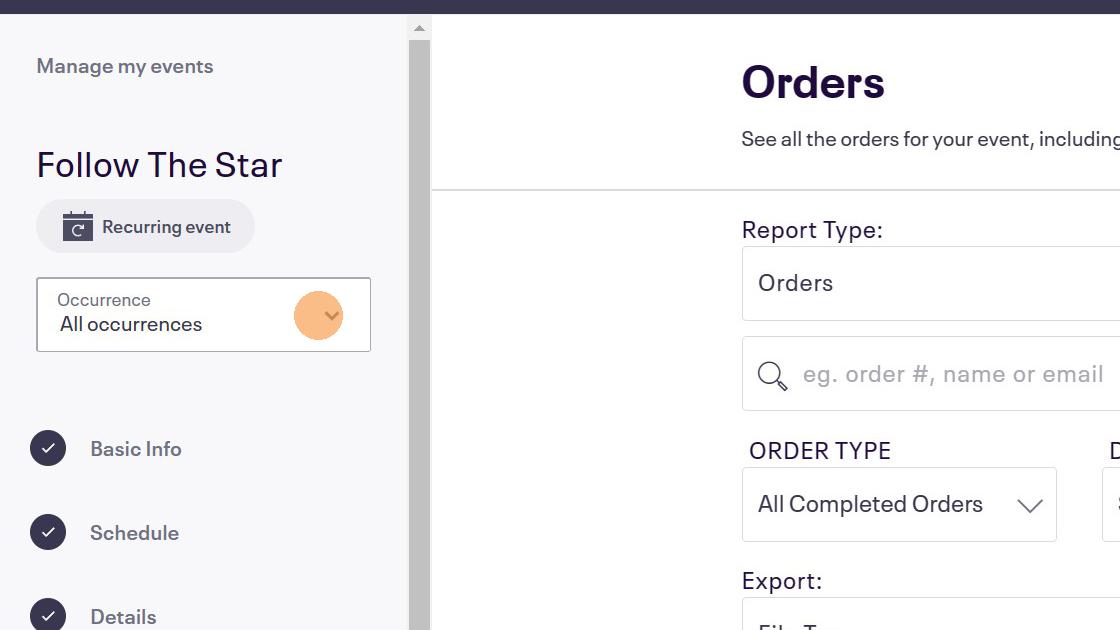 Viewing Event Attendee List In Eventbrite